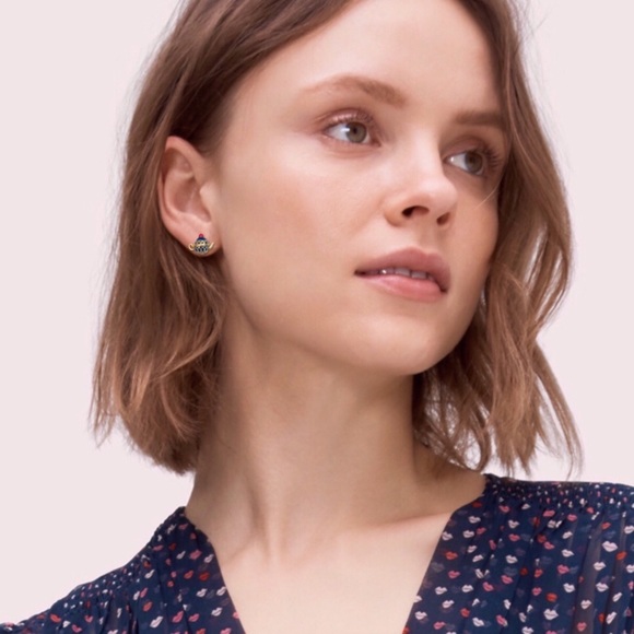 KATE SPADE • Tea Time Mismatched Earrings - Picture 2 of 5